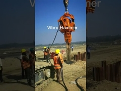 Elektrikli Vibro Pile Hammer Hidrolik Temel Makine 90 Kw