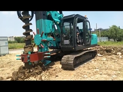 Hidrolik uzun spiral Burgu döner sondaj kulesi CFA KR80M kazık çakma kuleleri