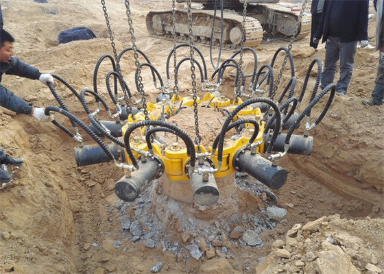 Çin fabrikası Beton Kazık Kesme Makinesi 1800mm Yuvarlak Hidrolik Kazık Kırıcı