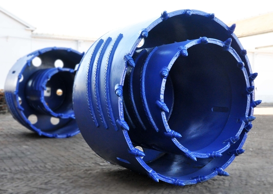 Kaya Dişleri Rig Aracı ile 1000mm Çift Namlu Çekirdekli Kaya Delme Uçları