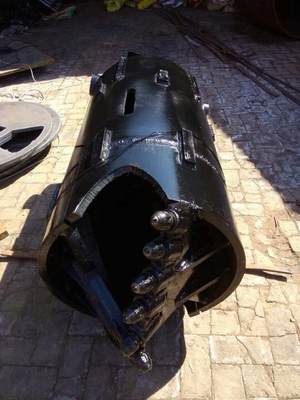 Delme Kazık Makina Parçaları Sondaj Kovası 12000mm Santrifüj Açık Tip Çift Bom