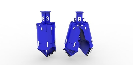 Kazık Makinaları Matkap Rig Kova Dişleri İki Kanat 1200mm