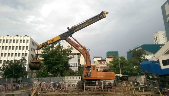 15200mm Clamshell Teleskopik Kol 11825mm Maks. Dikey kazma yarıçapı