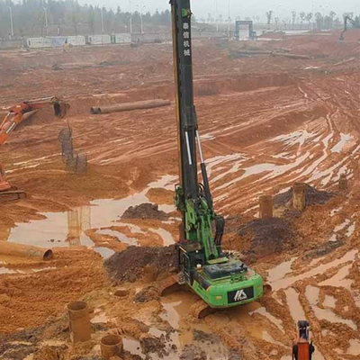 Küçük Çap Kazık Rig Temel Makinesi Ekskavatör Şasi Sondaj Eki KR220C