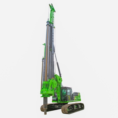 CAT Şasi ile KR220C Hidrolik Burgu Kazık Rig Temel Sondaj Makinesi