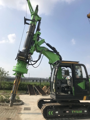Özelleştirilmiş Küçük Kazık Döner Sondaj Makinesi Hidrolik 1200mm 30rmp