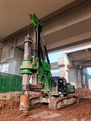 Derin Delikler İçin 60m Dizel Düşük Tavan Kazık Rig 200kN