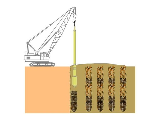 Dolaşım Su Soğutma Vibroflotasyon Sıkıştırma Çelik malzemenin özel rengi