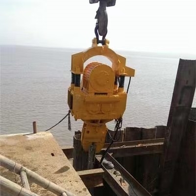 Yeni kazıcı elektrikli vibro pile çekici 60kw kazıcı için hidrolik darbe çekici