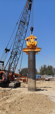 Beton titreşimli pil sürücüsü pil çekici vinç asılı Vibro çekici elektrikli