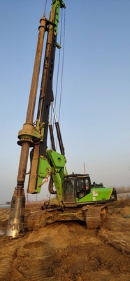 Yüksek istikrarlı Rotary Hydraulic Piling Machine CAT şasi ile kullanılan matkap makinesi