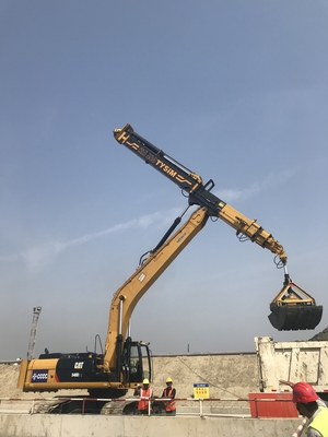 KM220 Hidrolik Katlanabilir Kol Çatlak Robotik Minyatür Yükleyici Çekim Büyük Teleskopik Kol Türü Yayıcı