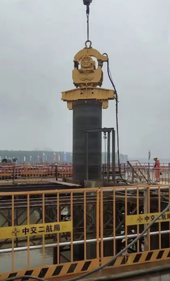 Toptan satış Hidrolik Eğitim 13 Ton 45KW Ekskavatör Yan Yakalama Yaprak Yığın Sürücü Vibro Çekiç Fiyatı
