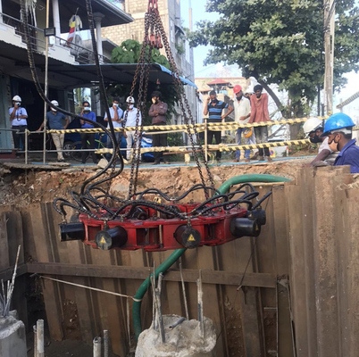 Yuvarlak Beton Yığın Kırma Makinesi Kazı Makinesi için Hidrolik Yığın Kırıcı