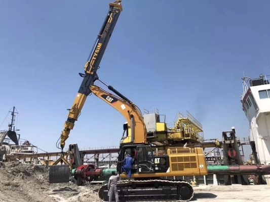 Clamshell Ön Kol Çakmak Teleskopik Clamshell Kazı Makinesi Ağır Görevli Malzeme İşlemleri için Mükemmel Ekipman