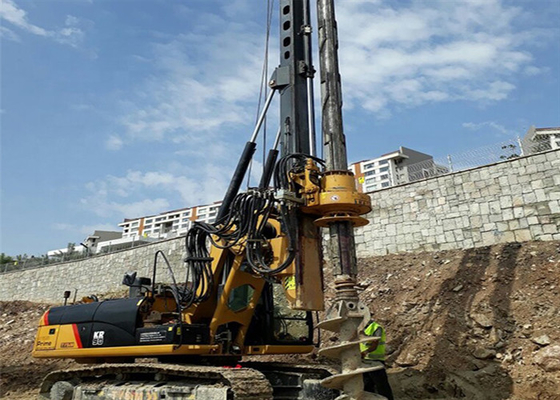80kN Tek Yük Döner Kazık Makinesi Taşıma Kuyu Sondaj Kazık Rig 1200mm