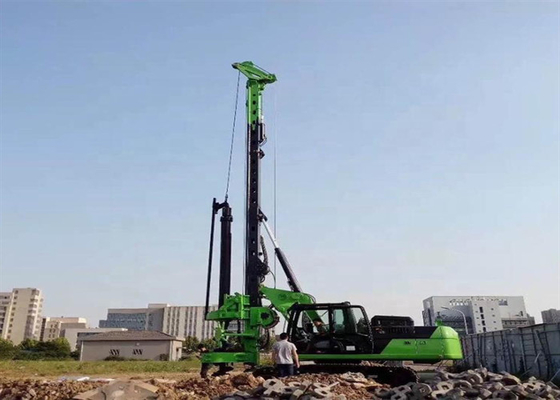 90kNm Büyük Darbeli Hidrolik Kazık Makinesi Paletli Paletli Kazık Sürücüsü 36m