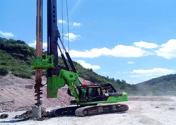 220kNm 51m İnşaat Hidrolik Kazık Makinesi Toprak Burgu Sondaj Makinesi