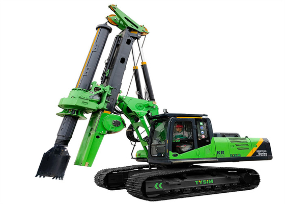 125KN / M 3.8L Düşük Boşluklu Kazık Rig Motor Deplasmanlı Hidrolik Pres Kazık Makinesi