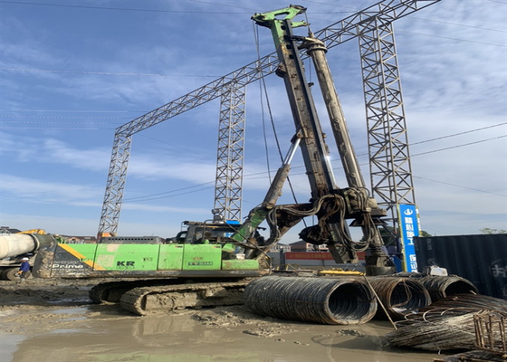 İnşaat İşleri 1500mm 125kNm İkinci El Kazık Sürücü Döner Hidrolik Paletli Matkap