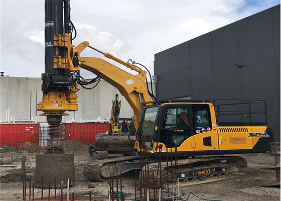 Dayanıklı 20m 1100mm 50KNm Hidrolik Paletli Matkap Makinesi Döner Kazık Rig