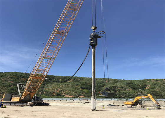 Zemin İyileştirme için Besleme Taş Sütun Elektrikli Vibroflot 1200rpm Vibroflotasyon Ekipmanı