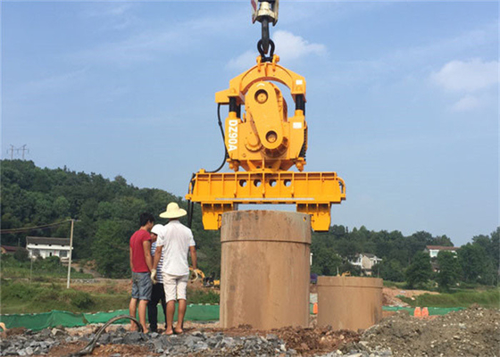 Cranerough 300KW için Hidrolik Sac Kazık Ekskavatör Monte Vibro Çekiç